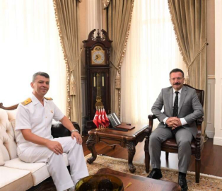 Tuğamiral Yavuz Kılıç, Valimiz Sayın Hüseyin Aksoy’a ziyaret