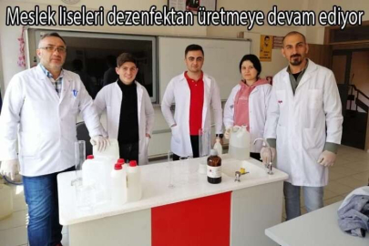 Hereke Nuh Çimento dezenfektan üretiyor