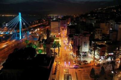 Tramvay güzergahı ışıl ışıl