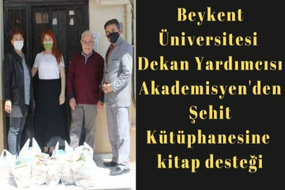    Dekan Yardımcısı Akademisyen'den Şehit Kütüphanesine kitap desteği