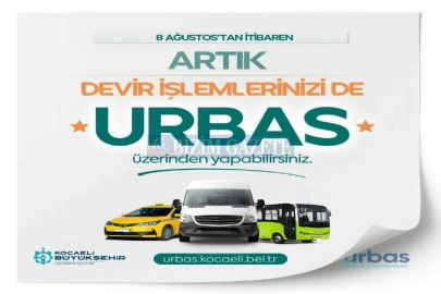 Devir işlemleri de URBAS üzerinden yapılacak