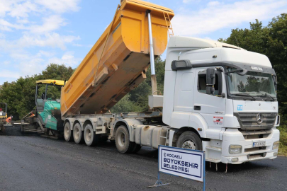 Gebze-Şile yoluna 14 bin ton asfalt