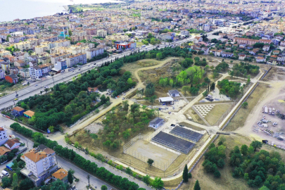 Derince Sağlıklı Yaşam Parkı havadan görüntülendi