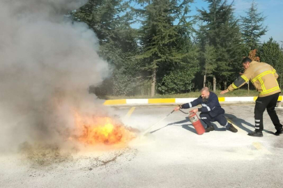 Büyükşehir İtfaiyesi’nden İZAYDAŞ’a eğitim