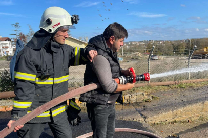 Büyükşehir’in gönüllü itfaiyecileri hazır kıta