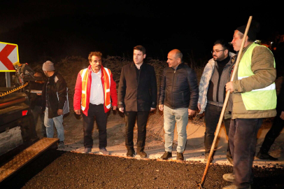 Başkan Söğüt asfalt çalışmalarını inceledi