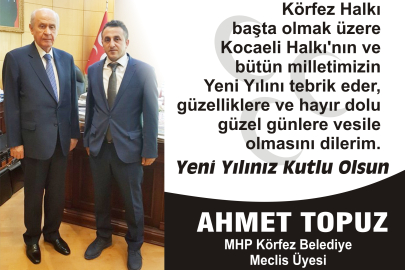 Ahmet Topuz Yeni Yılı kutladı