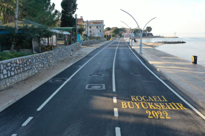 Ereğli sahil yolunun trafik çizgileri çekildi