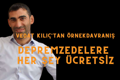 MAĞAZASININ KAPISINI DEPREMZEDELERE AÇTI