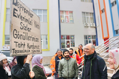 Yaptığınız yardımları asla unutmayacağız