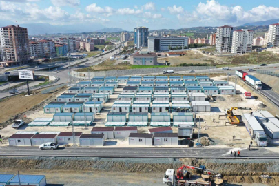 Büyükşehir Defne Konteyner Kenti’nde 1.200 depremzede barınacak