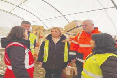 BAŞKAN HÜRRİYET YENİDEN DEPREM BÖLGESİNDE