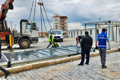 Depremin vurduğu Pazarcık’a “Kocaeli Çarşısı” inşa ediliyor
