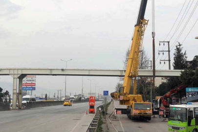 Çenesuyu üstgeçidinin köprü montajı yapıldı