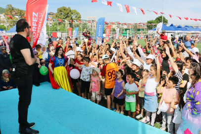 Çocuklar Bahar Şenliği ile doyasıya eğlendi