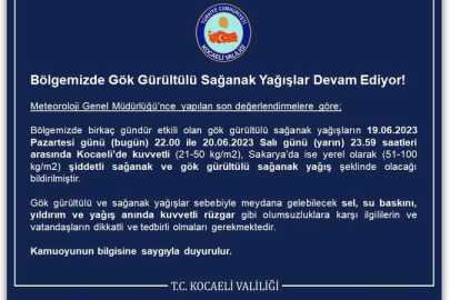 Bölgemizde Gök Gürültülü Sağanak Yağışlar Devam Ediyor!