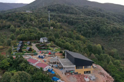 Teleferikte direkler tamam sıra taşıyıcı halatlara geldi