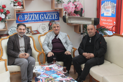 MUHTAR ADAYLARINDAN GAZETEMİZE ZİYARET