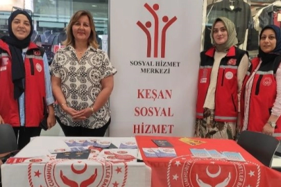 Edirne Keşan Sosyal Hizmet Merkezi’nden KİPA AVM’de tanıtım standı