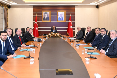 Türkiye - Gürcistan A Milli Takım Karşılaşması Emniyet Tedbirleri Toplantısı Vali Aktaş Başkanlığında Yapıldı