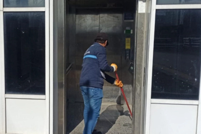 Kocaeli'de üst geçitlere hijyen dokunuşu