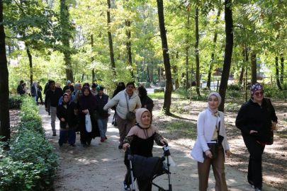 Sakarya'da özel bireyler doğayla iç içe bir gün geçirdi