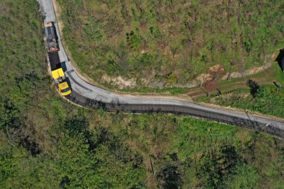 Ordu Çamaş’ta 4 mahalleye hitap eden güzergah asfaltlandı