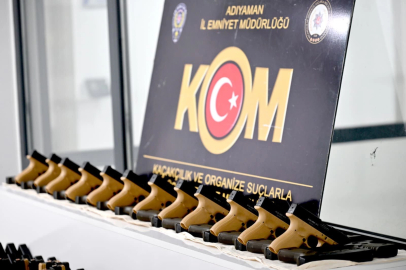 Adıyaman'da bin adet ateşe hazır tabanca ele geçirildi