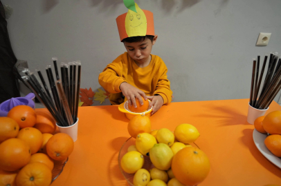 Ankara'da miniklerden renkli 'C Vitamini' etkinliği