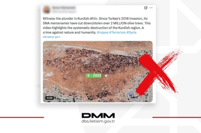 Afrin'de 2 milyon zeytin ağacı kesildi iddiasına İletişim'den yanıt