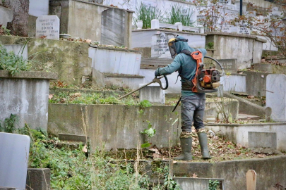 Giresun'da mezarlıklar bayrama hazır