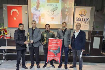En iyi oyun kuşları Gölcük’te ödüllendirildi