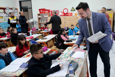 Konya Karatay'da ilkokul öğrencilerine sıfır atık bilinci