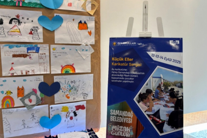 Çocukların çizgileri iki şehir arasında umut köprüsü kurdu