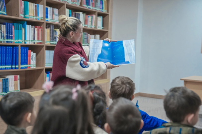 Ankara Keçiören'de minik öğrenciler kütüphane atmosferini yaşadı