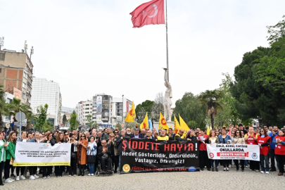 İzmir'de güvenli eğitim eylemi