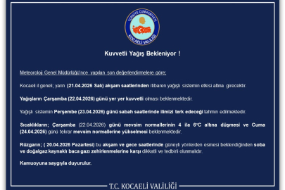 Kuvvetli Yağış Bekleniyor !