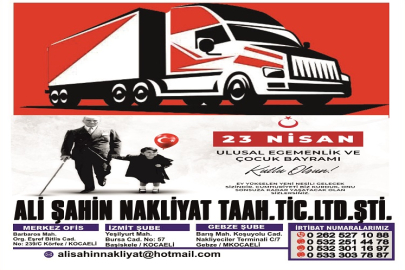 ALİ ŞAHİN’DEN 23 NİSAN KUTLAMASI: