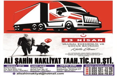 ALİ ŞAHİN’DEN 23 NİSAN KUTLAMASI: