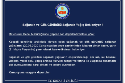Sağanak ve Gök Gürültülü Sağanak Yağış Bekleniyor !