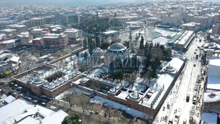 Kocaeli’den kartpostallık kar manzaralar