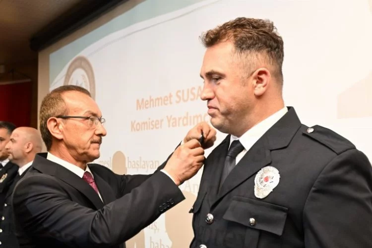 Vali Yavuz, İl Emniyet Müdürlüğü Rütbe Terfi Törenine Katıldı
